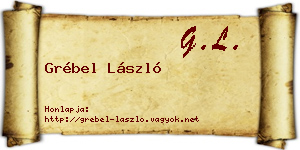 Grébel László névjegykártya