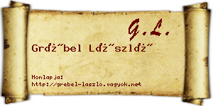 Grébel László névjegykártya