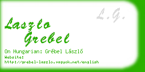 laszlo grebel business card