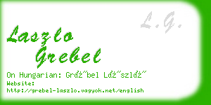 laszlo grebel business card